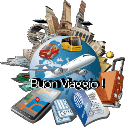 02 Transparenter Hintergrund Buon Viaggio Italienisch Nachrichten 
