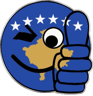 Smiley - OK Kosovo Europa Banderas 