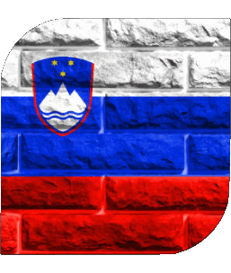 Carré Slovénie Europe Drapeaux 