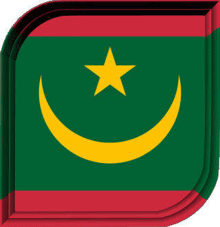 Plaza Mauritania África Banderas 