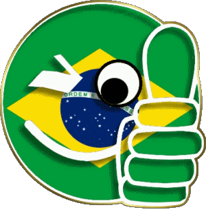 Smiley - OK Brazil America Flags 