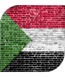 Quadrato Sudan Africa Bandiere 