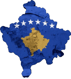 Map Kosovo Europe Flags 
