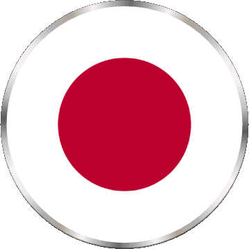 Runde Japan Asien Fahnen 