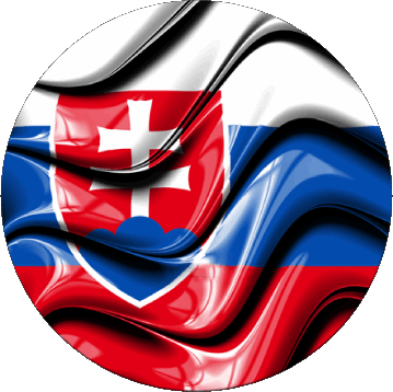 Tondo Slovacchia Europa Bandiere 