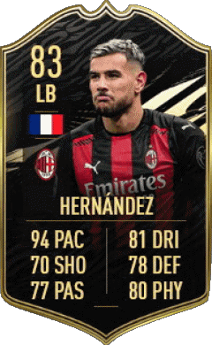 Theo Hernández France F I F A - Joueurs Cartes Jeux Vidéo Multi Média 