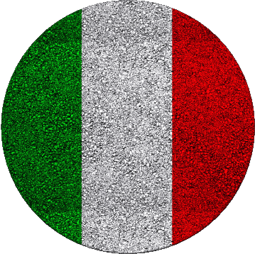 Rond National Italie Europe Drapeaux 