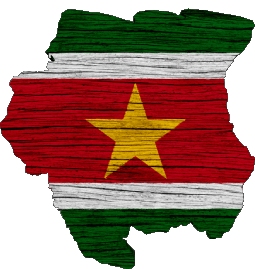Carte Suriname Amériques Drapeaux 