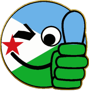Smiley - OK Djibouti Africa Flags 