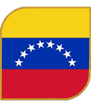 Quadrato Venezuela America Bandiere 