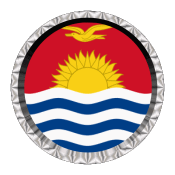 Rund - Ringe Kiribati Ozeanien Fahnen 