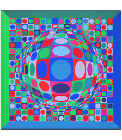 Victor Vasarely Pittore di artisti Umorismo -  Fun 