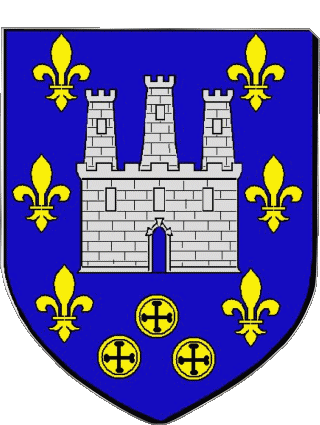 Blasón-Blasón DOMME 24 Departamentos - Ciudades Francia Banderas 