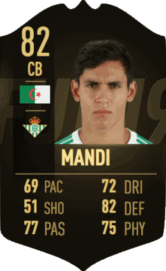 Aïssa Mandi Algérie F I F A - Joueurs Cartes Jeux Vidéo Multi Média 