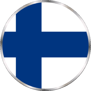 Tondo Finlandia Europa Bandiere 