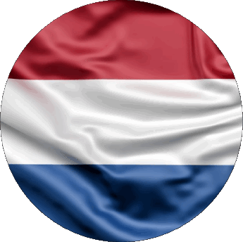 Round Netherlands Europe Flags 