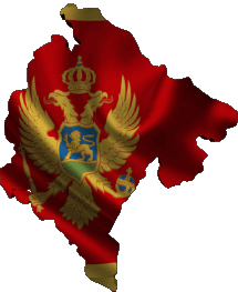 Carte Monténégro Europe Drapeaux 