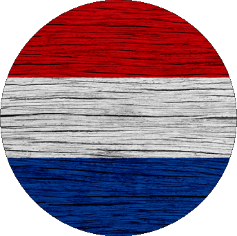 Runde Niederlande Europa Fahnen 