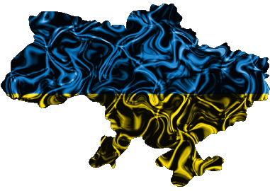 Carte Ukraine Europe Drapeaux 
