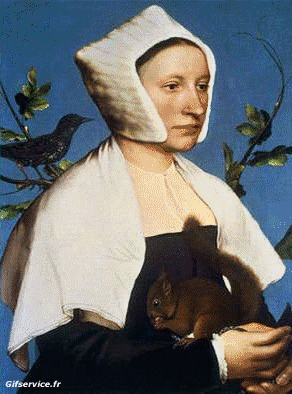 Hans Holbein le Jeune-Hans Holbein le Jeune Eindämmung Covid Kunst Nachbildungen Herausforderung 2 Verschiedene Gemälde Morphing - Sehen Sie aus wie Humor -  Fun 