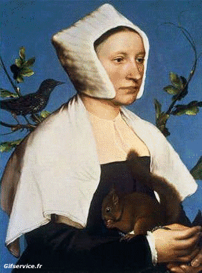 Hans Holbein le Jeune-Hans Holbein le Jeune recreación de arte covid de contención desafío 2 Varias pinturas Morphing - Parece Humor - Fun 