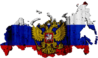 Karte Russland Europa Fahnen 