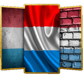 Forma Lussemburgo Europa Bandiere 