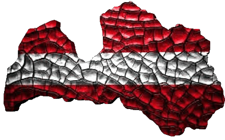 Map Latvia Europe Flags 