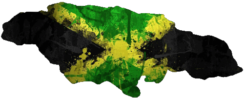 Mapa Jamaica América Banderas 