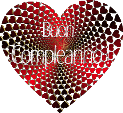 005 Cuore Buon Compleanno Italiano Messagi 
