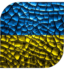 Carré Ukraine Europe Drapeaux 