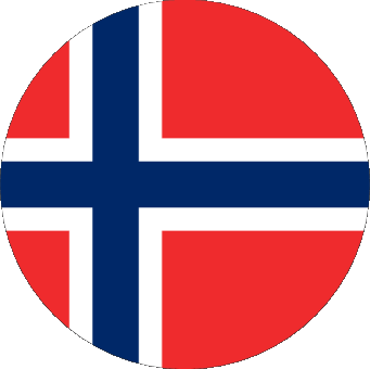 Tondo Norvegia Europa Bandiere 