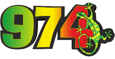 974 La Réunion D.O.M - T.O.M Francia Banderas 