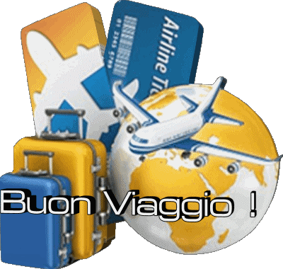 05 Fond Transparent Buon Viaggio Italien Messages 