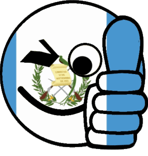 Smiley - OK Guatemala America Flags 
