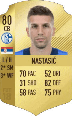 Matija Nastasic Serbien F I F A - Karten Spieler Videospiele Multimedia 