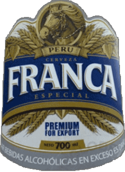 Franca Peru Bier Getränke 