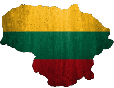 Mapa Lituania Europa Banderas 