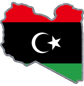 Map Libya Africa Flags 