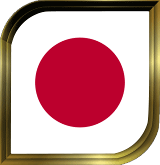 Square Japan Asia Flags 