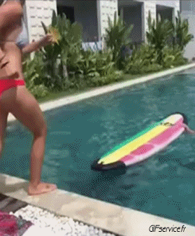 Scheitern Schwimmbad MENSCHEN Humor -  Fun 