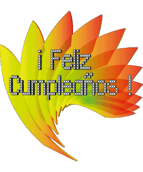 005 Transparent Background Abstracto - Geométrico Feliz Cumpleaños Spanish Messages 