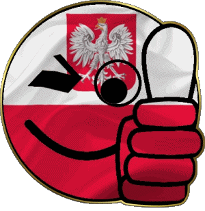 Smiley - OK Pologne Europe Drapeaux 