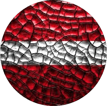 Round Latvia Europe Flags 