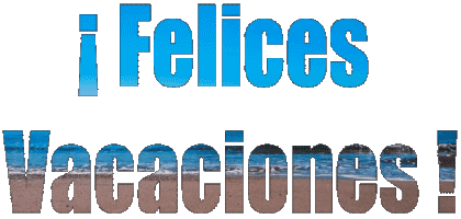 001 Animated Background Felices Vacaciones Spanish Messages 
