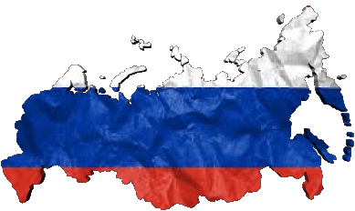 Mapa Rusia Europa Banderas 