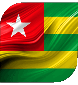 Carré Togo Afrique Drapeaux 