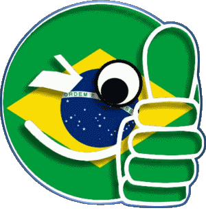 Smiley - OK Brésil Amériques Drapeaux 