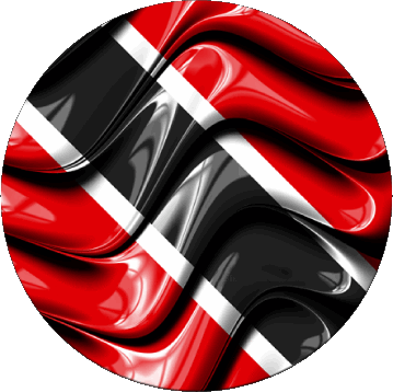 Round Trinité et Tobago America Flags 