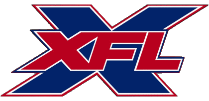 Logo U.S.A - X F L Amerikanischer Fußball Sport 
